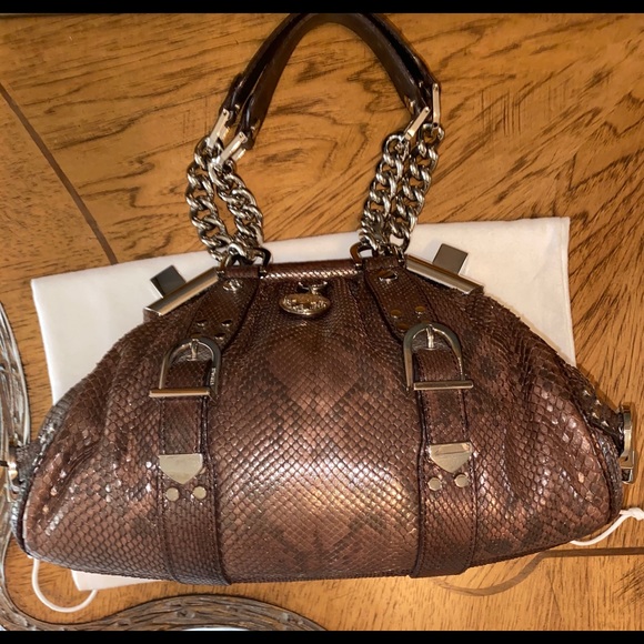 Versace Couture Python Handbag/Satchel - Picture 4 of 11